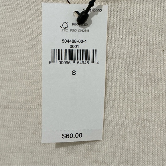 Banana Republic Graphic Size S Cream Sweater with Dog Print Light Weight - Picture 2 of 3